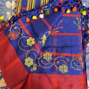 Plum Saree Blue